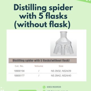 Distilling spider with 5 flasks (without flask)